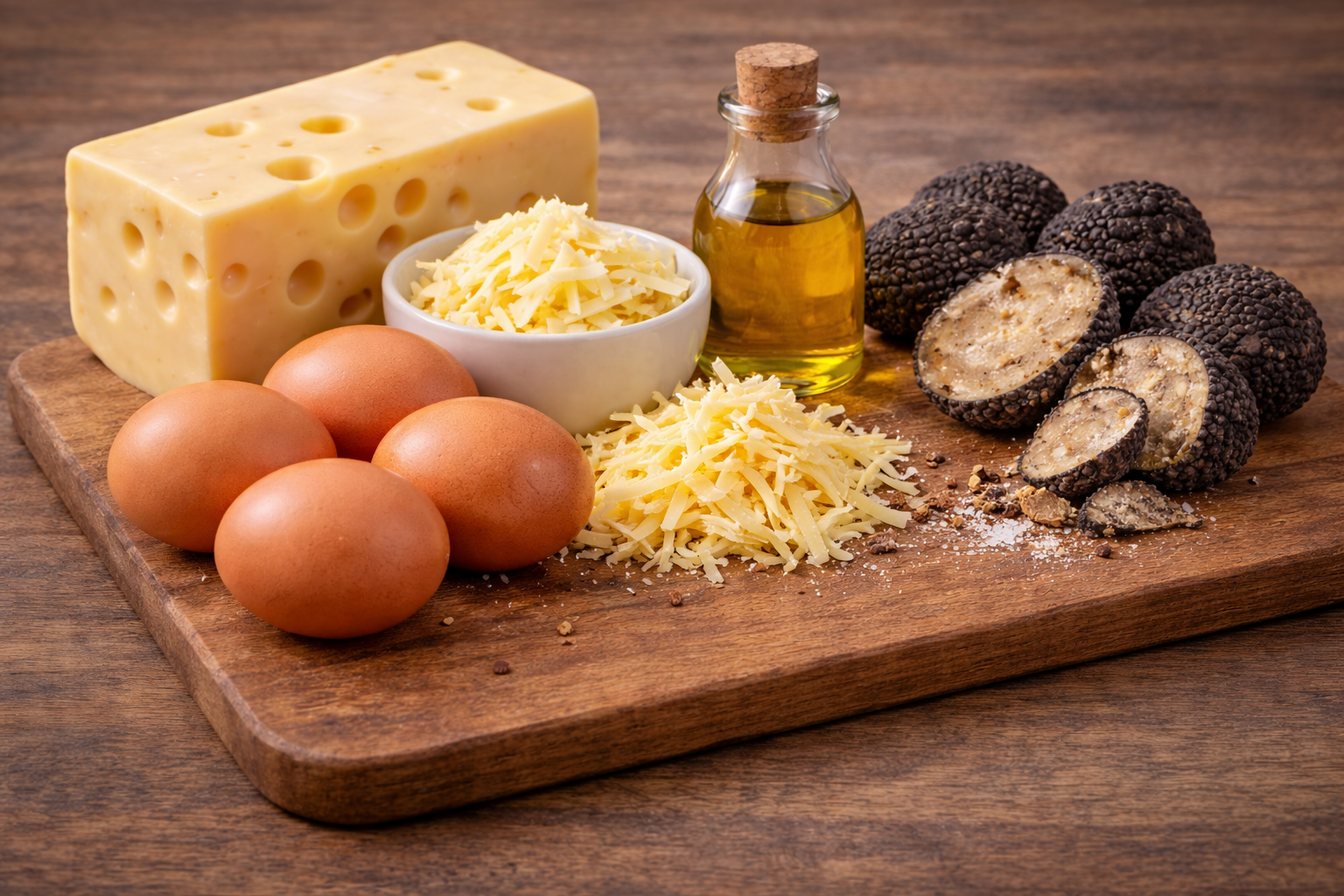 truffle egg & cheese filling